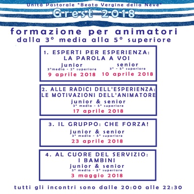 Corso Animatori Campi estivi a Bagno