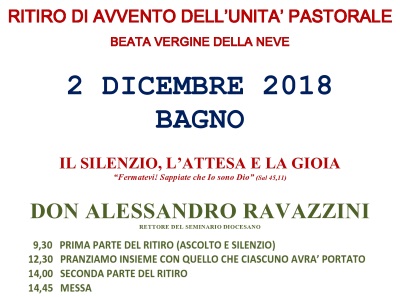 Ritiro di Avvento UP 2 dicembre