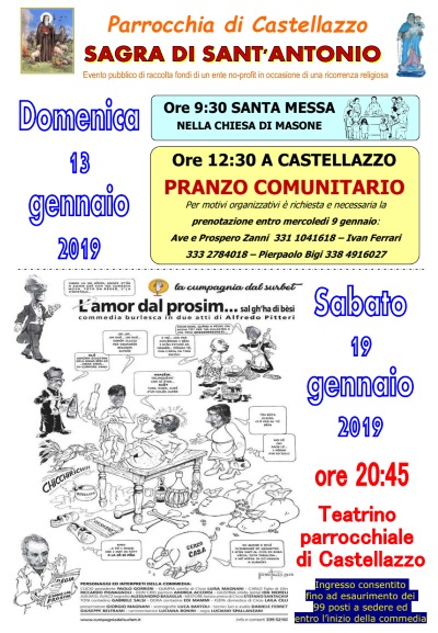 CASTELLAZZO Sagra Sant'Antonio 2019